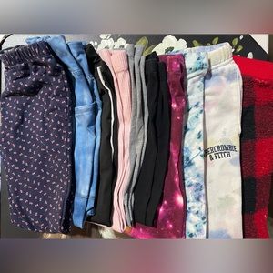 Girls Bundle of 10; Size 7/8 variety of tights.